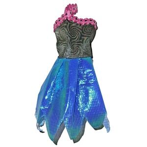 Barbie Fairy Halter Dress Blue Pink Black Doll Clothes Accessories RARE